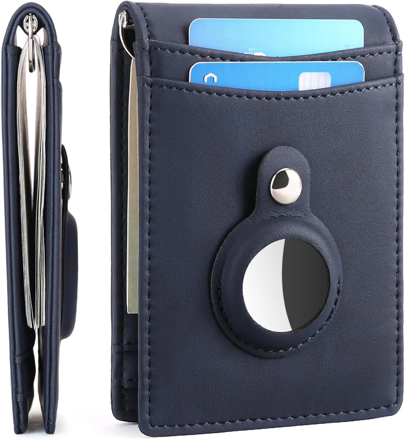 FALAN MULE Wallets for Men RFID Blocking Genuine Leather Bifold Minimalist Front Pocket Mens Wallet