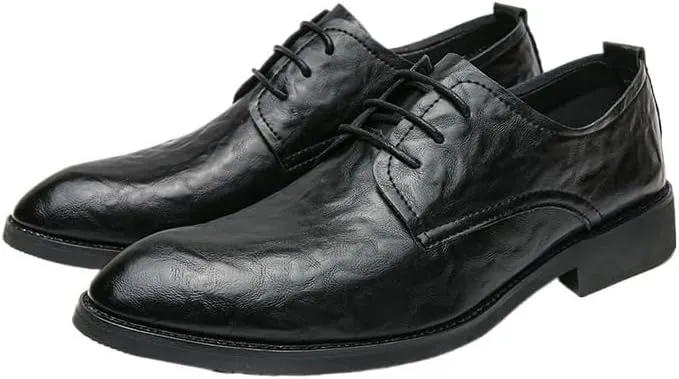 Fashionable Classic Men's Leather Shoes Comfortable Casual Oxford Men Formal Height Increase Wedding Shoes