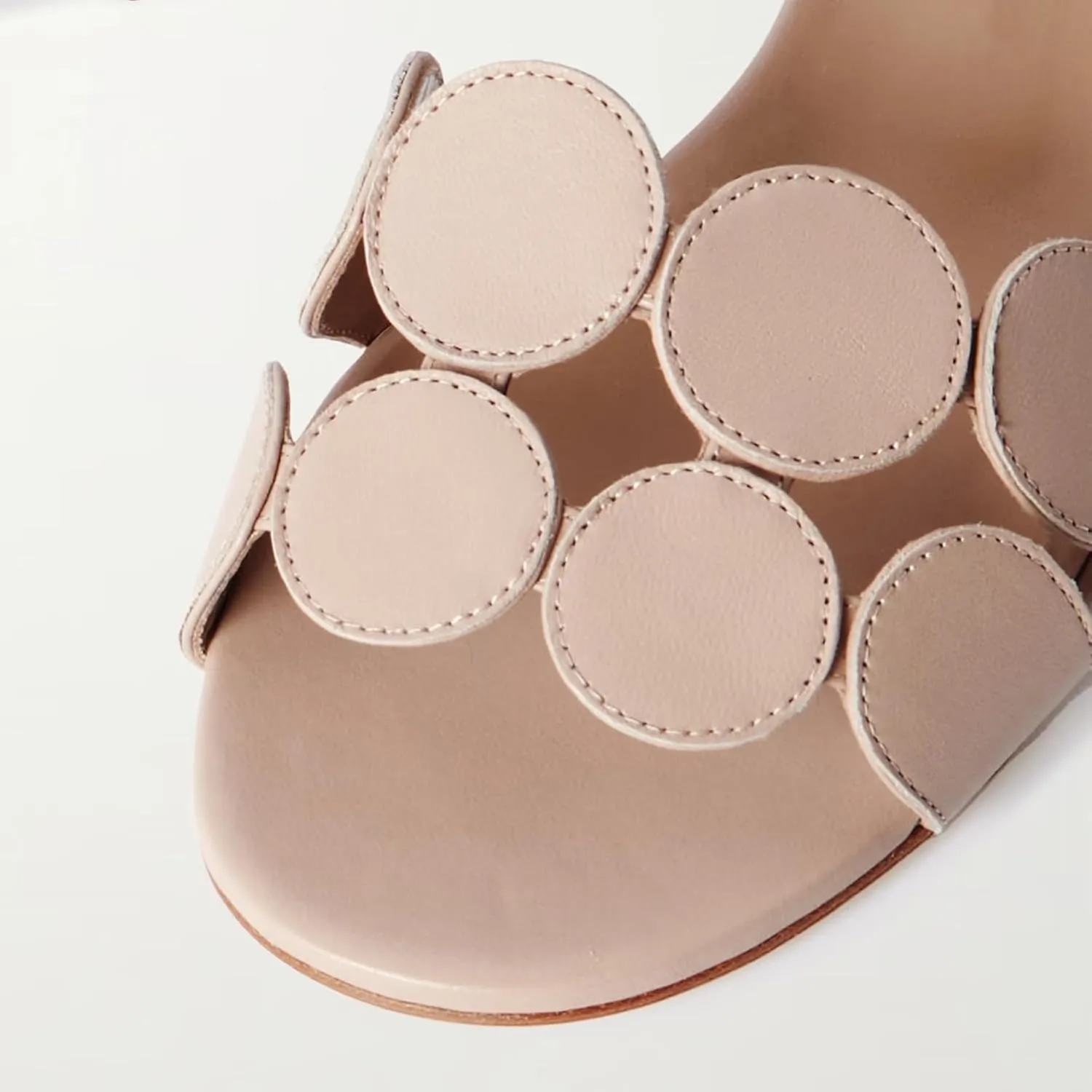 Flat Slide Sandals for Women Circle-Cut Open Toe Slip On Mule Sandals Casual Summer Dressy Flat Shoes