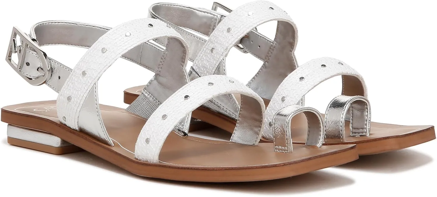 Franco Sarto Women's Ellis Slingback Strappy Flat Sandal