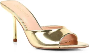 FREDERICK'S OF HOLLYWOOD PEEP Toe Mule W/Stiletto Heel, FOH-Shanya