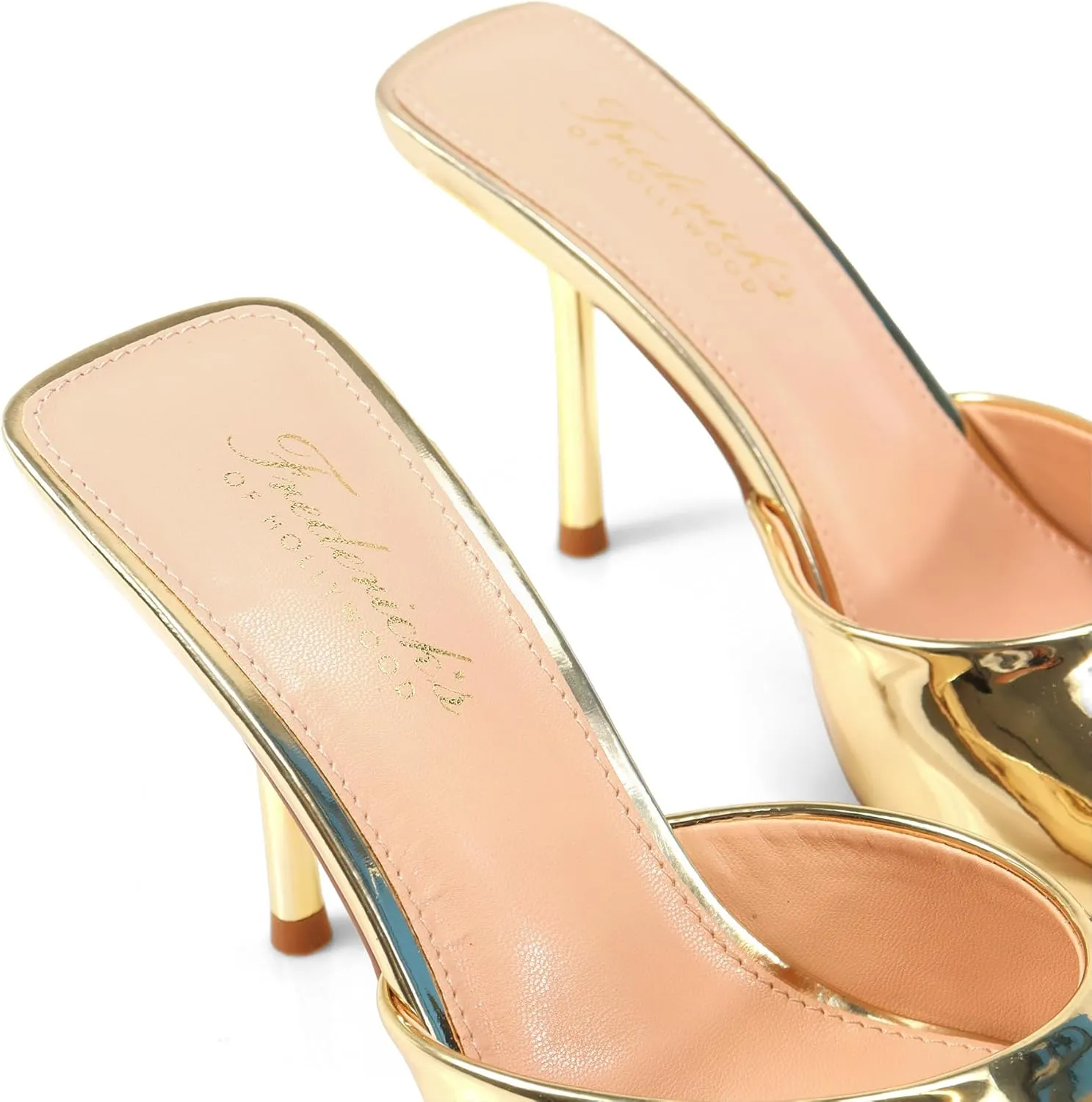 FREDERICK'S OF HOLLYWOOD PEEP Toe Mule W/Stiletto Heel, FOH-Shanya