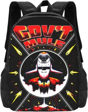 Gov't Rock Mule Band Backpack Large Capacity Backpacks Minimalist Leisure Travel Daypack 16.5 inch