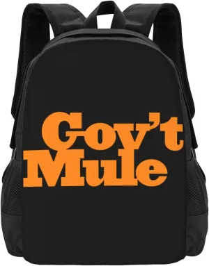 Gov't Rock Mule Band Backpack Large Capacity Backpacks Minimalist Leisure Travel Daypack 16.5 inch