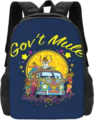 Gov't Rock Mule Band Backpack Large Capacity Backpacks Minimalist Leisure Travel Daypack 16.5 inch