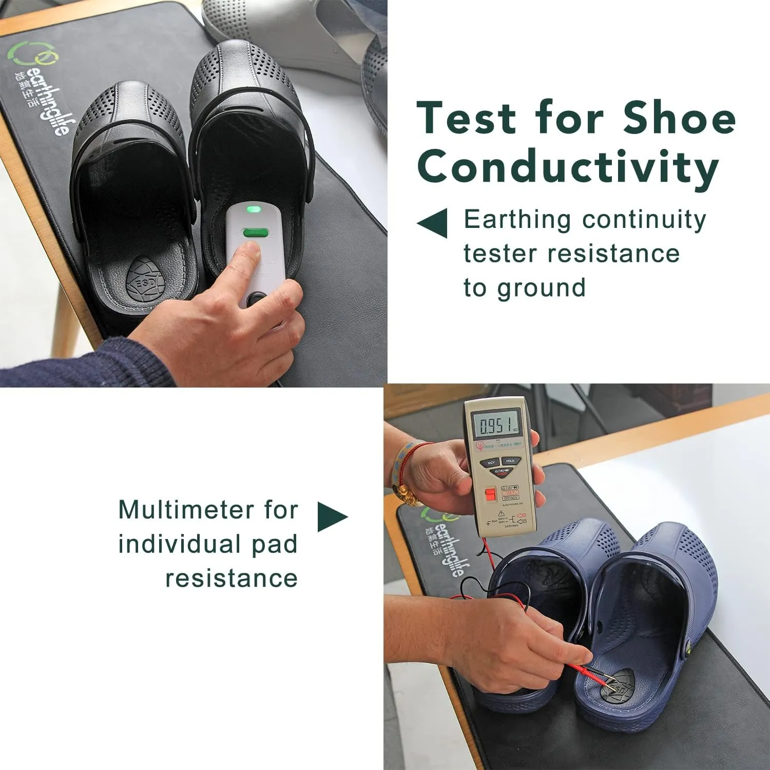 Grounding Clogs Earthing Shoes for Men Women Connecting to the Earth Grounded Therapy Slippers Sandal Unisex