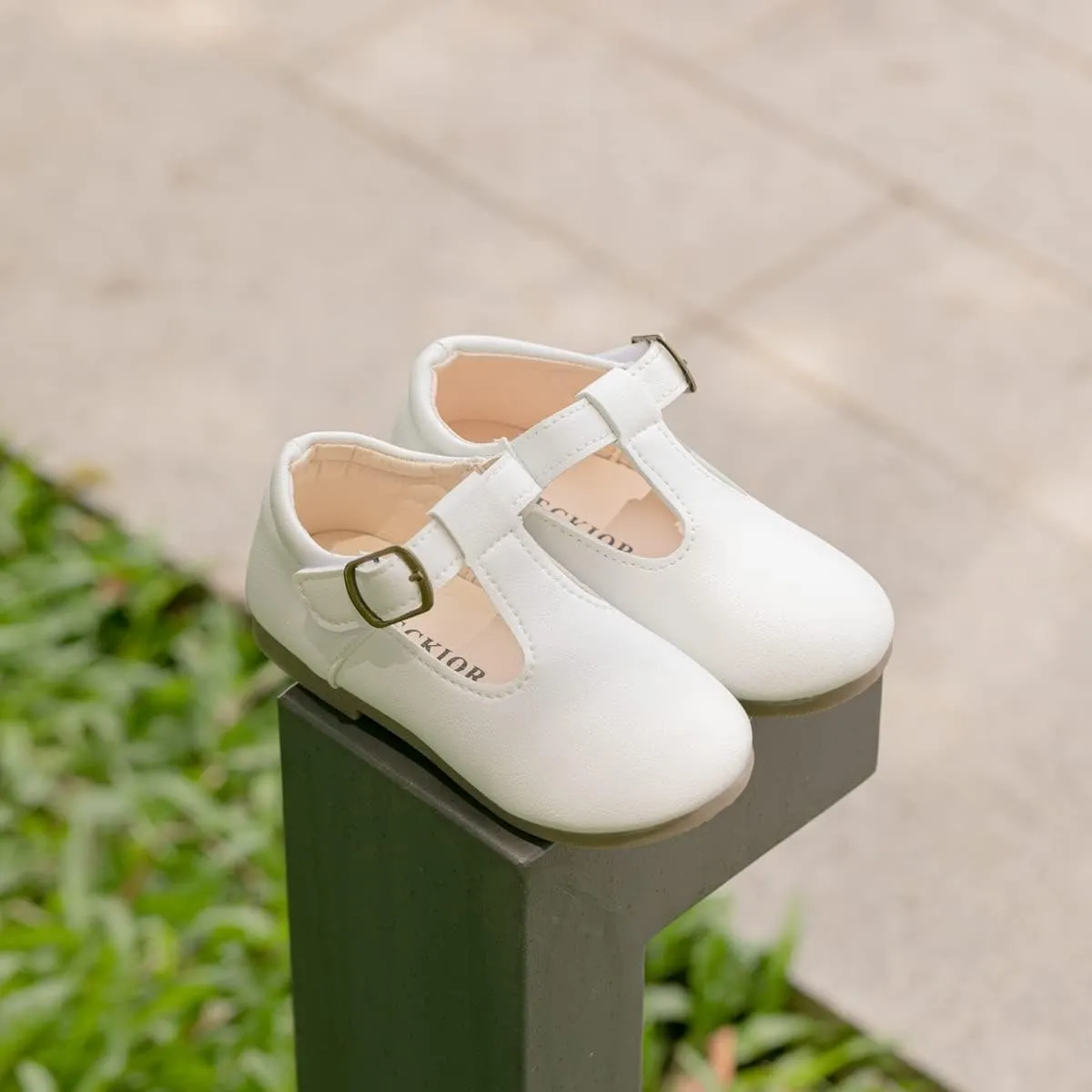 ISINSER Toddler Girls Classic Oxford Shoes Princess Dress Mary Jane Party Bowknot Flats School Uniform Shoes