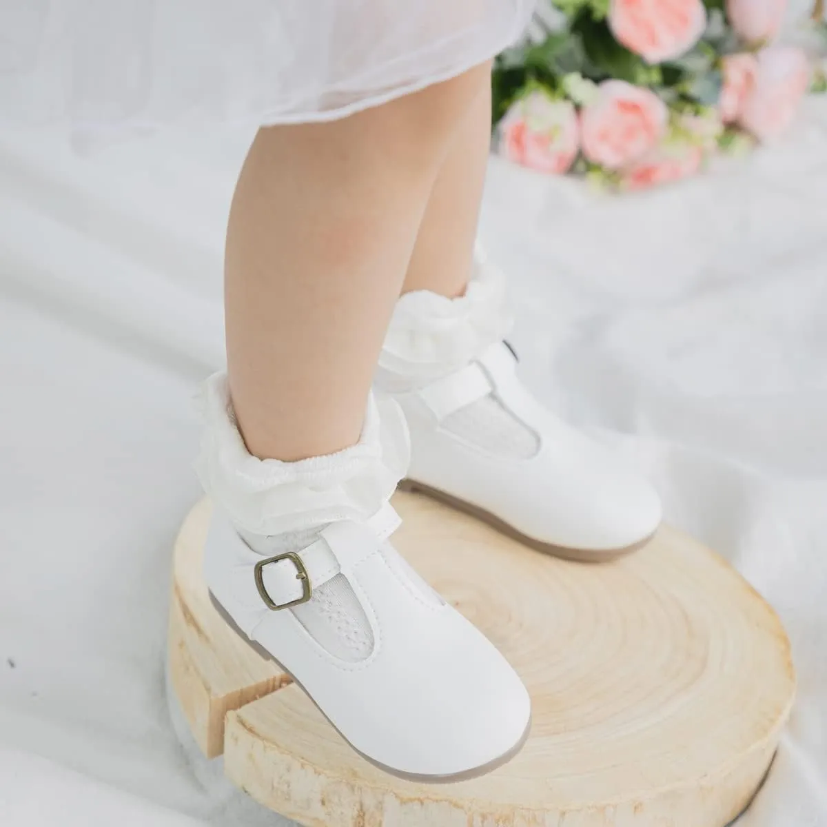 ISINSER Toddler Girls Classic Oxford Shoes Princess Dress Mary Jane Party Bowknot Flats School Uniform Shoes
