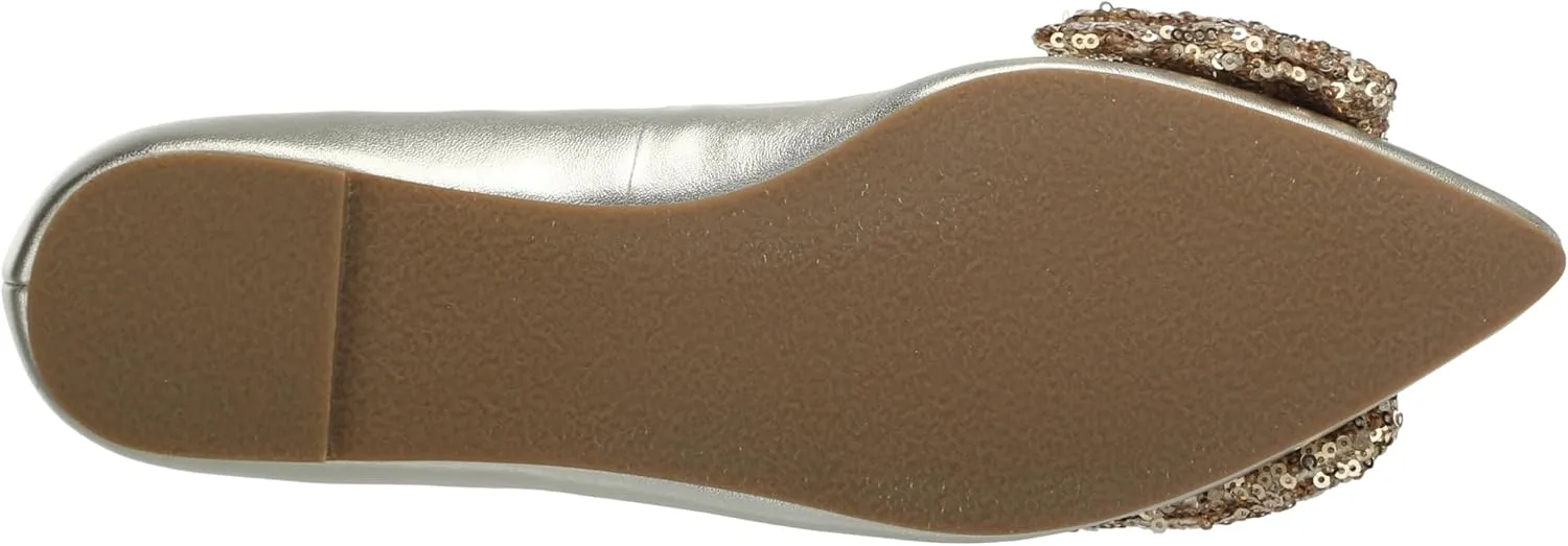 Jack Rogers Women's Debra Ballet-Leather/Sequins Flat