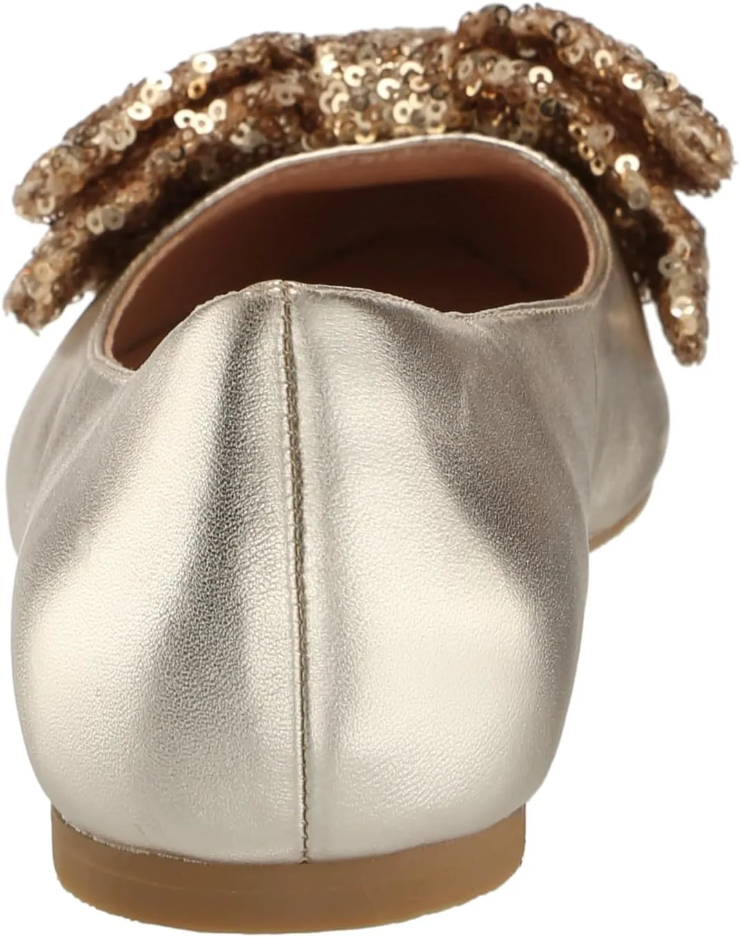 Jack Rogers Women's Debra Ballet-Leather/Sequins Flat