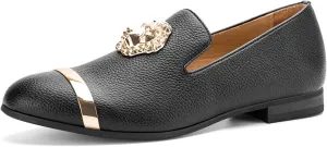 JITAI Men's Penny Slip-On Leather Lined Loafer Luxury Men Shoes Casual Dress Disco Shoes
