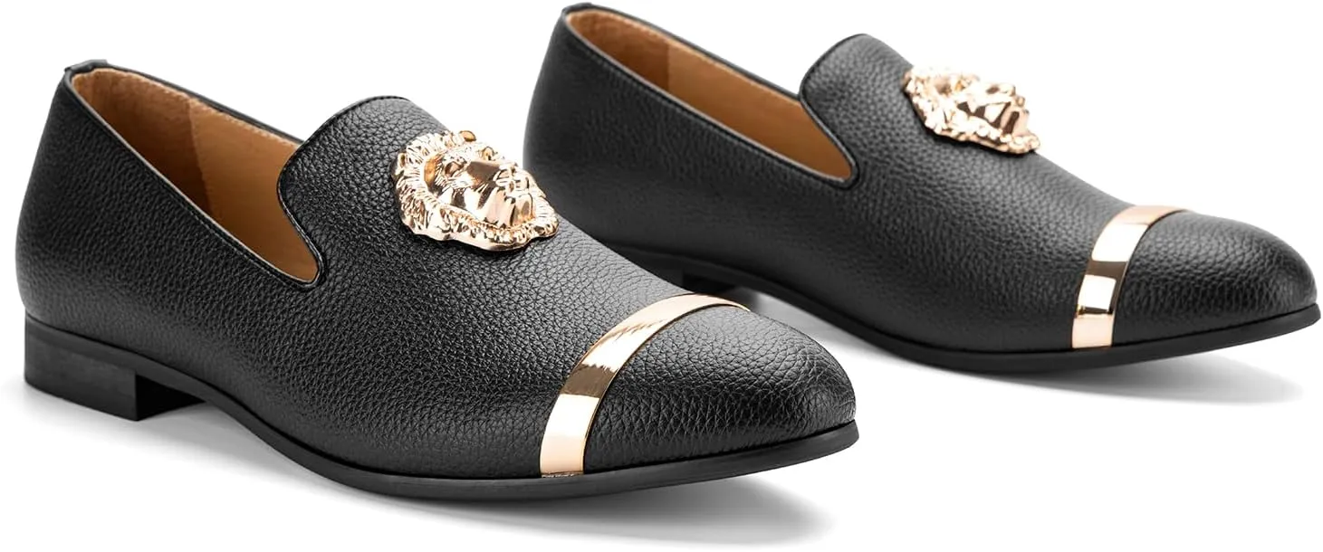 JITAI Men's Penny Slip-On Leather Lined Loafer Luxury Men Shoes Casual Dress Disco Shoes