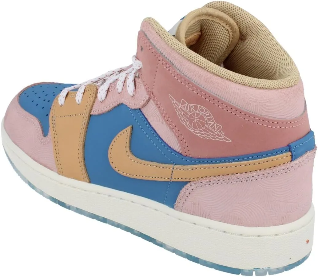Jordan Big Kid's 1 Mid Aegean Storm/Hemp-Pink Oxford (FN5472 400)
