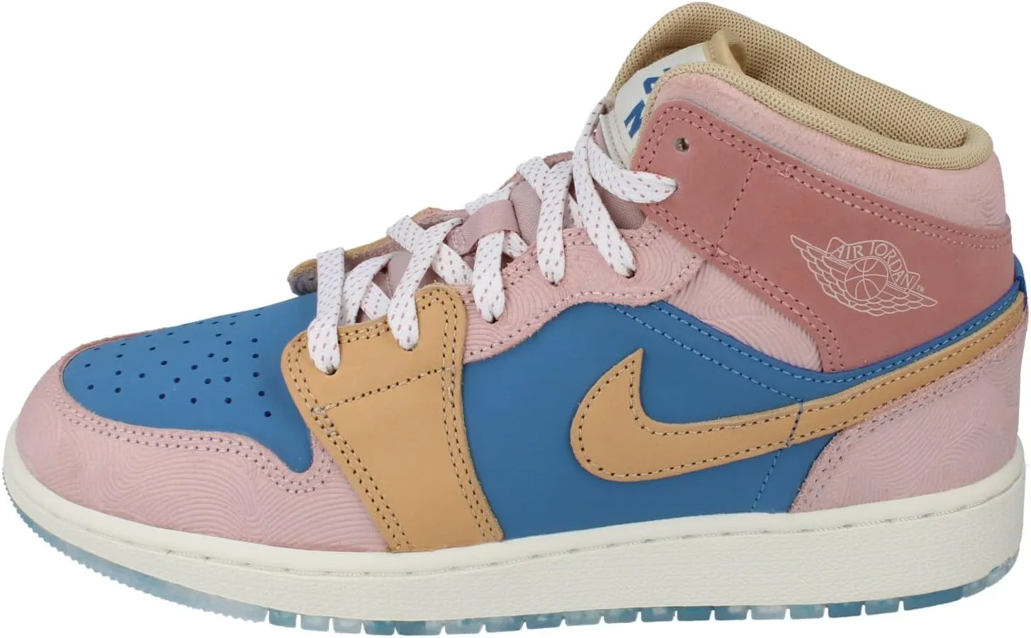 Jordan Big Kid's 1 Mid Aegean Storm/Hemp-Pink Oxford (FN5472 400)