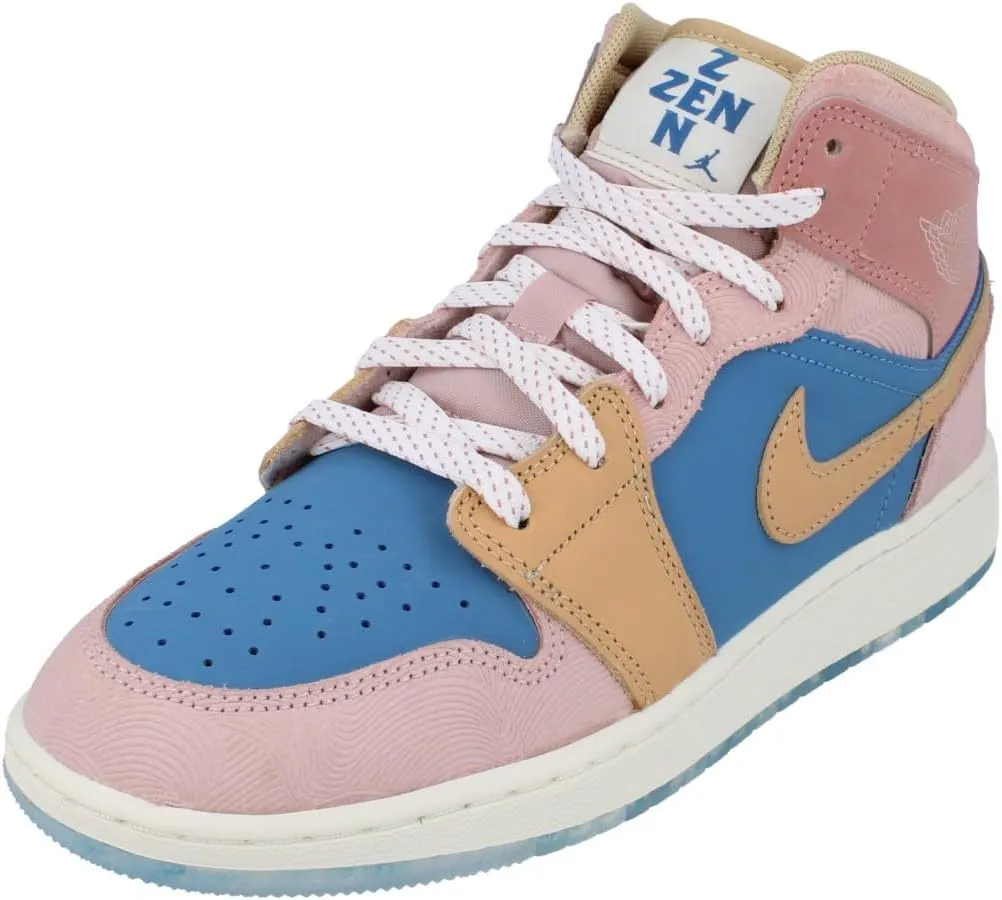 Jordan Big Kid's 1 Mid Aegean Storm/Hemp-Pink Oxford (FN5472 400)