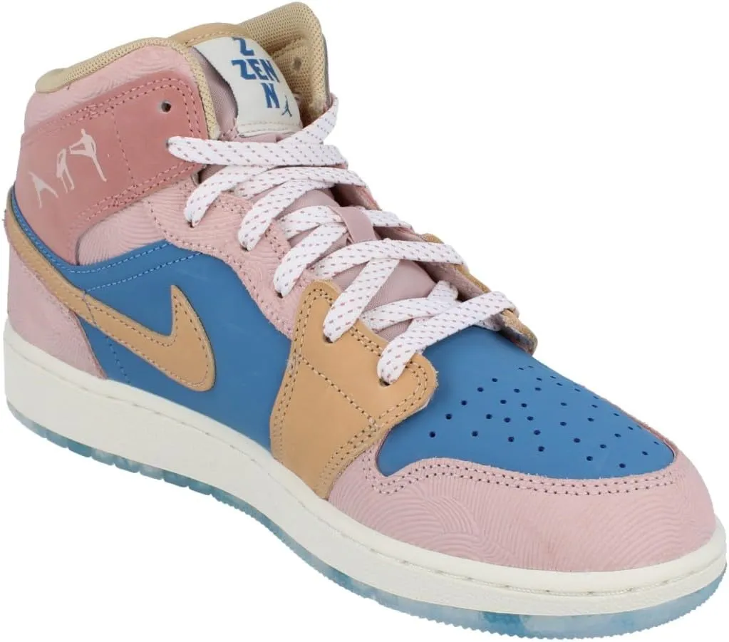 Jordan Big Kid's 1 Mid Aegean Storm/Hemp-Pink Oxford (FN5472 400)