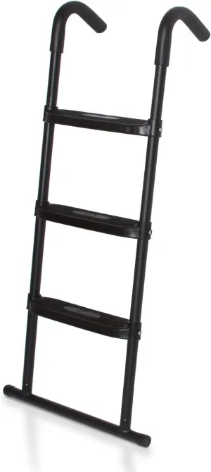 JumpSport SureStep Removable Platform 2-Step Trampoline Safety Ladder - Easy to Attach, Powder Coated, and UV Treated for Weather Protection