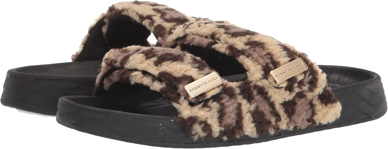 Kenneth Cole Women's Nova Two Band Cozy Slide Sandal