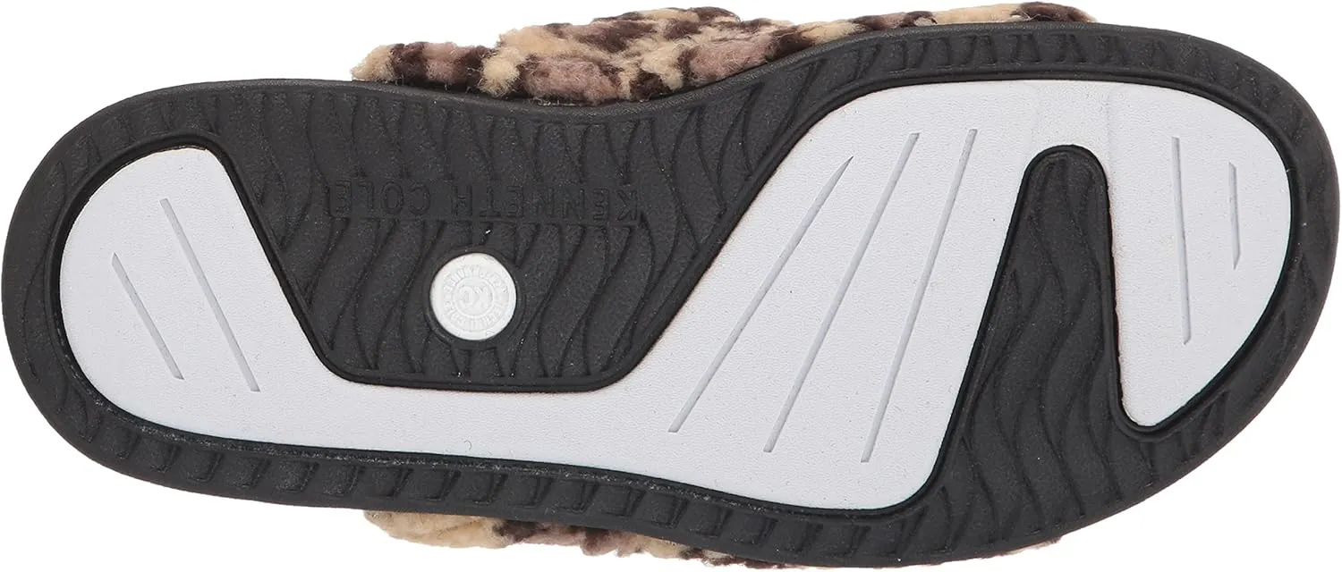 Kenneth Cole Women's Nova Two Band Cozy Slide Sandal