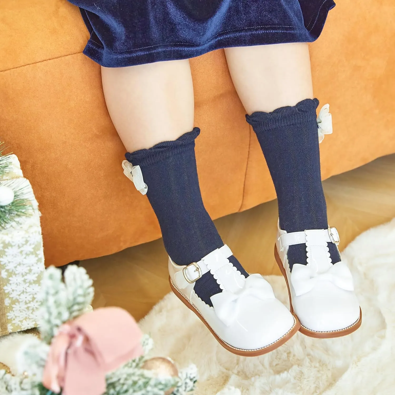 Kiderence Toddler Little Girl Mary Jane Dress Shoes School Oxford for Girls Flats