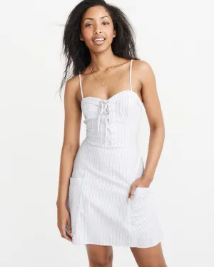 Lace-Up Dress