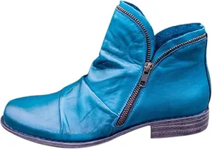 Ladmiple Cowgirl Boots Women Ankle Booties Fashion Short Booties Cowboy Western Classic Retro Casual Combat Walking Shoes