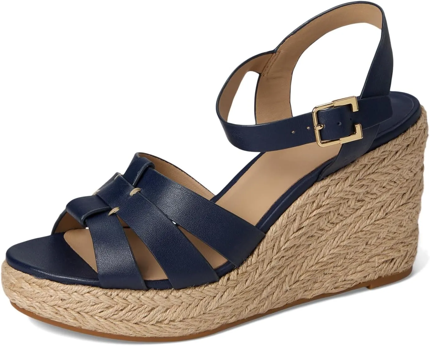 Lauren Ralph Lauren Women's Wedges Soffia Nappa Leather Espadrille