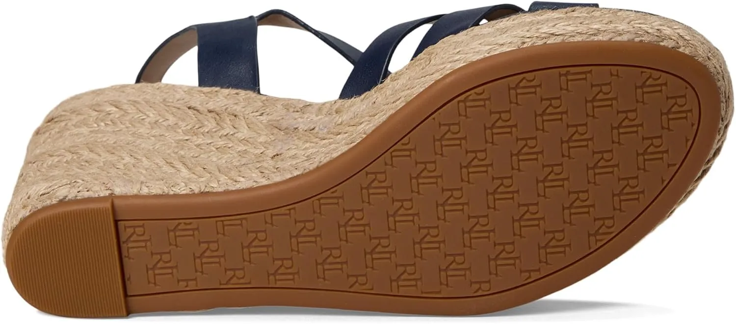 Lauren Ralph Lauren Women's Wedges Soffia Nappa Leather Espadrille