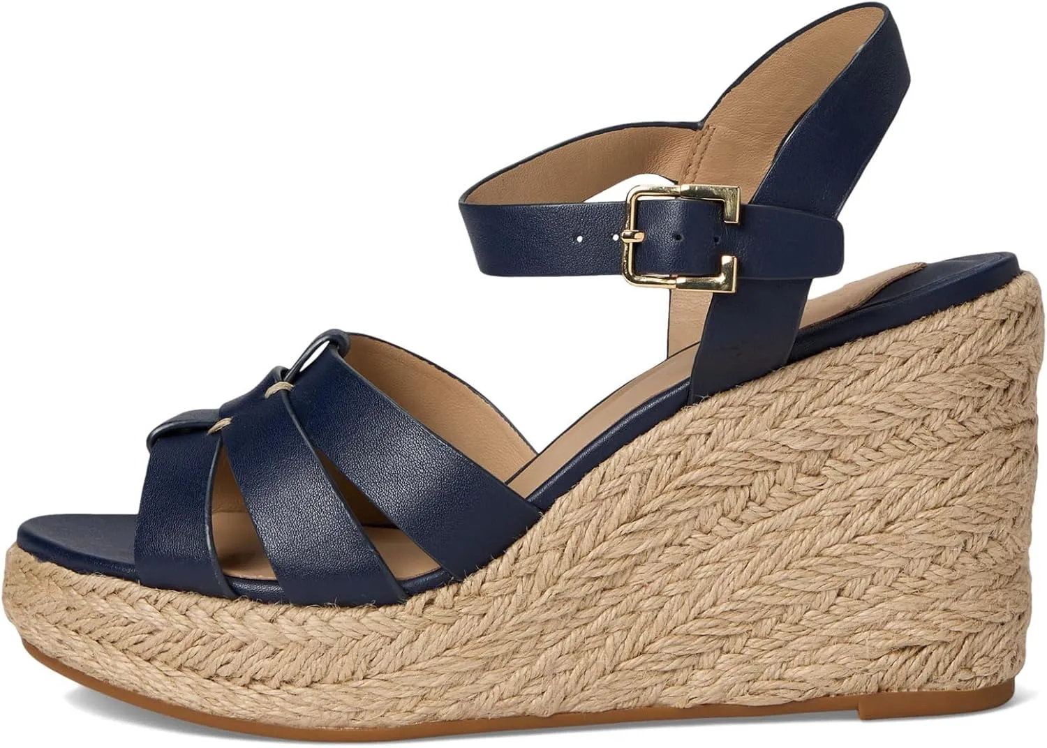 Lauren Ralph Lauren Women's Wedges Soffia Nappa Leather Espadrille
