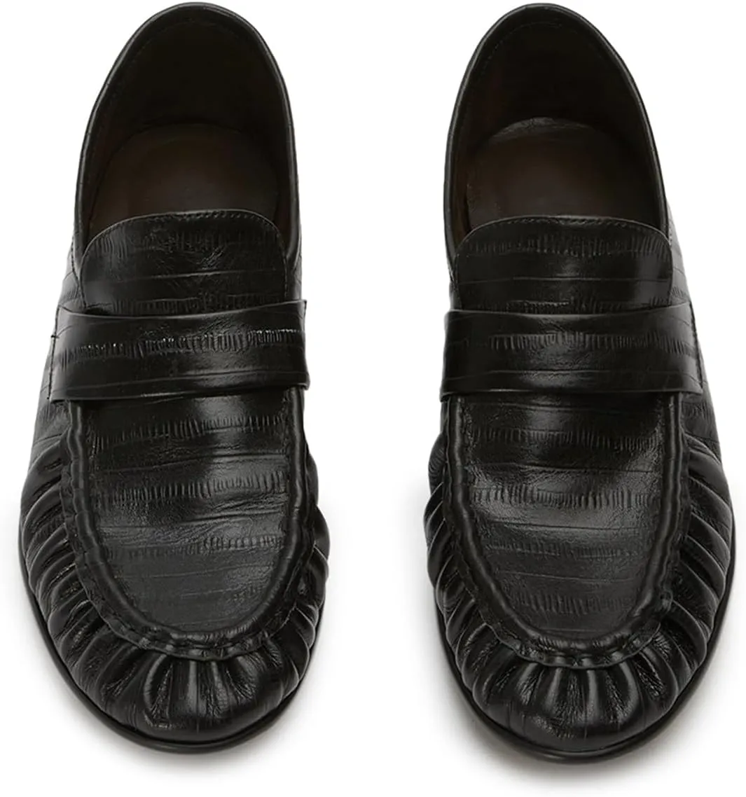 Leather Loafers Slip-On Dress Shoes – Classic Penny Loafers for Business, Casual, or Formal Wear