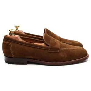 Leffot 'D0214' Snuff Brown Suede Loafers UK 8 US 8.5 D