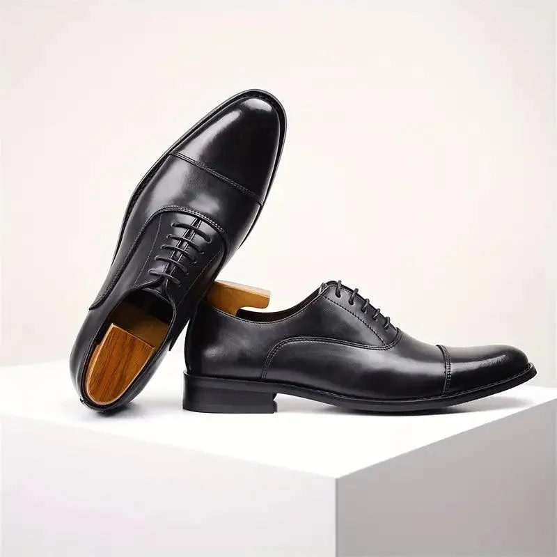 Luca Giordano Leather Oxford Shoes