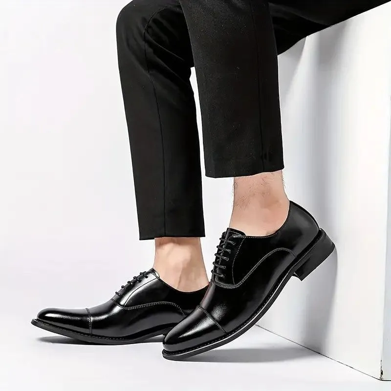 Luca Giordano Leather Oxford Shoes