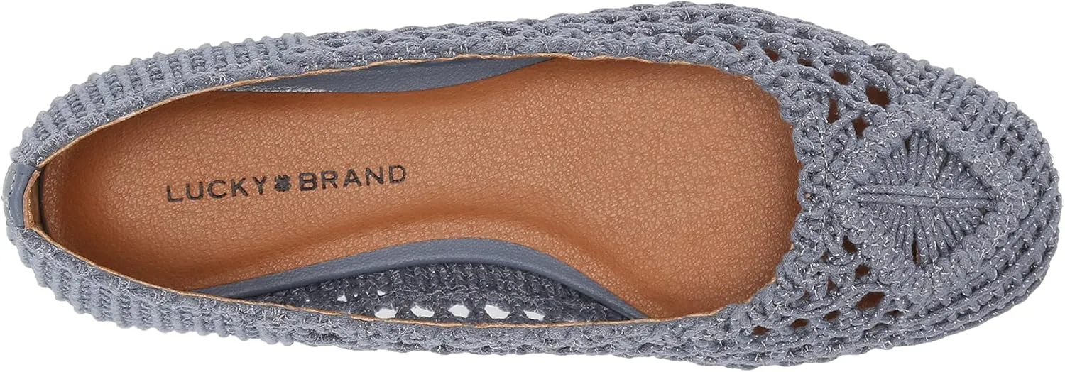 Lucky Brand Women's Avelly Macrame Flat Ballet