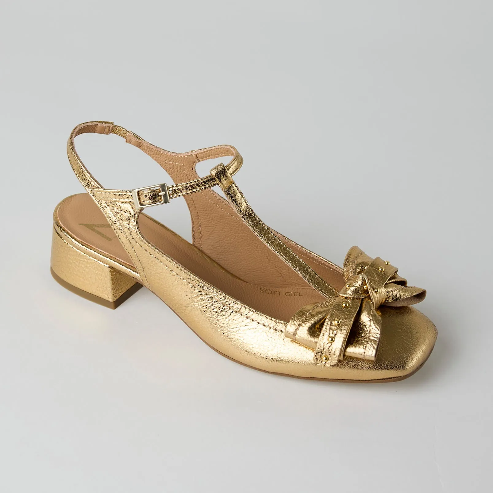 Marian T-Bar Square Toe Flat Shoes