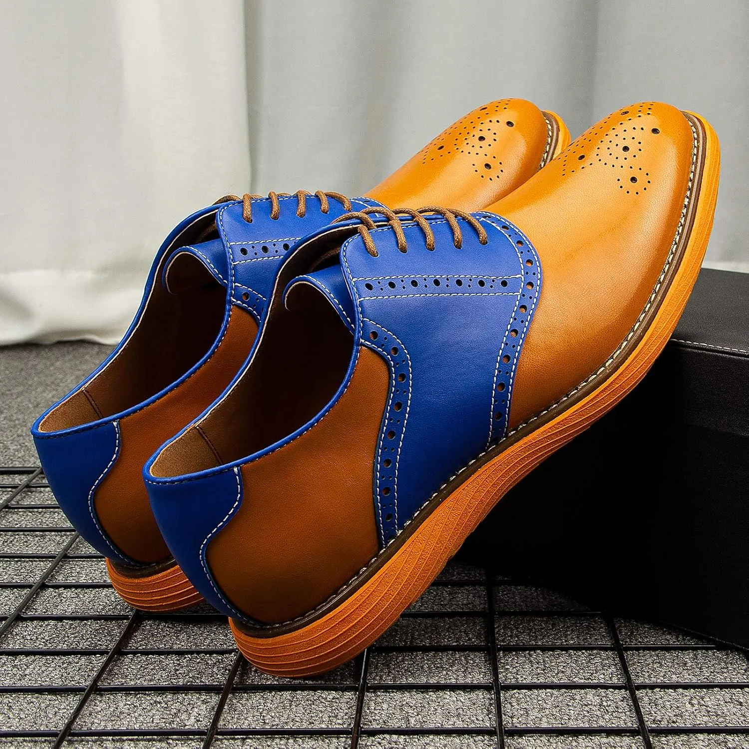 Meijiana Men's Oxford Shoes Dress Shoes Men's Lightweight lace-up Fashion Shoes