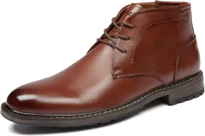 Men's Boots Lace-Up Casual Chukka Boots Oxford Dress Boots for Men.