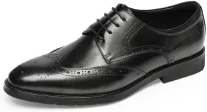 Men's Business Casual Oxford Shoes Soft Leather Lace Up Derby Shoes for Wedding Office Business