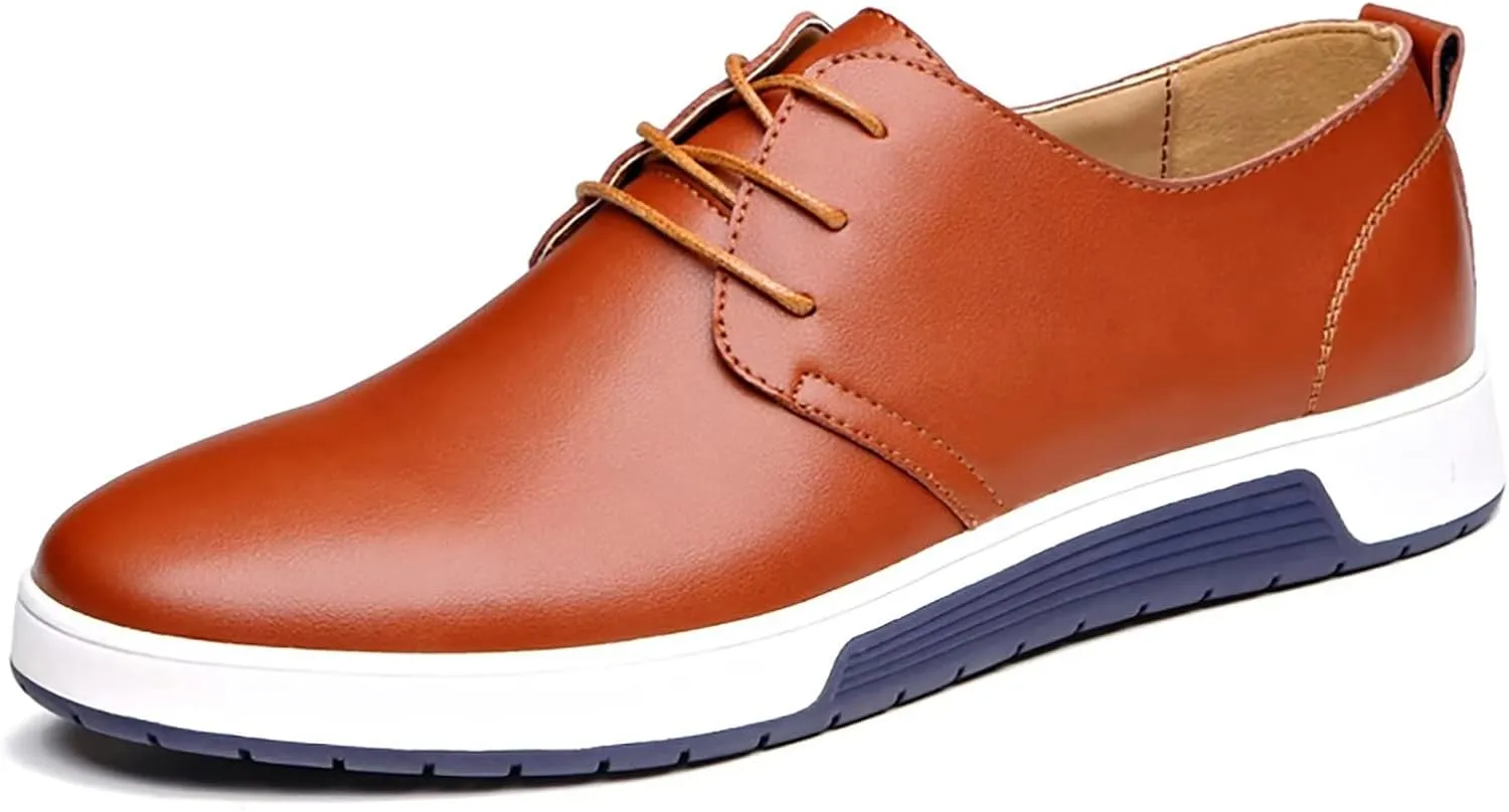 Men's Casual Oxford Shoes Lace-up Dress Shoes Comfortable Fashion Sneakers