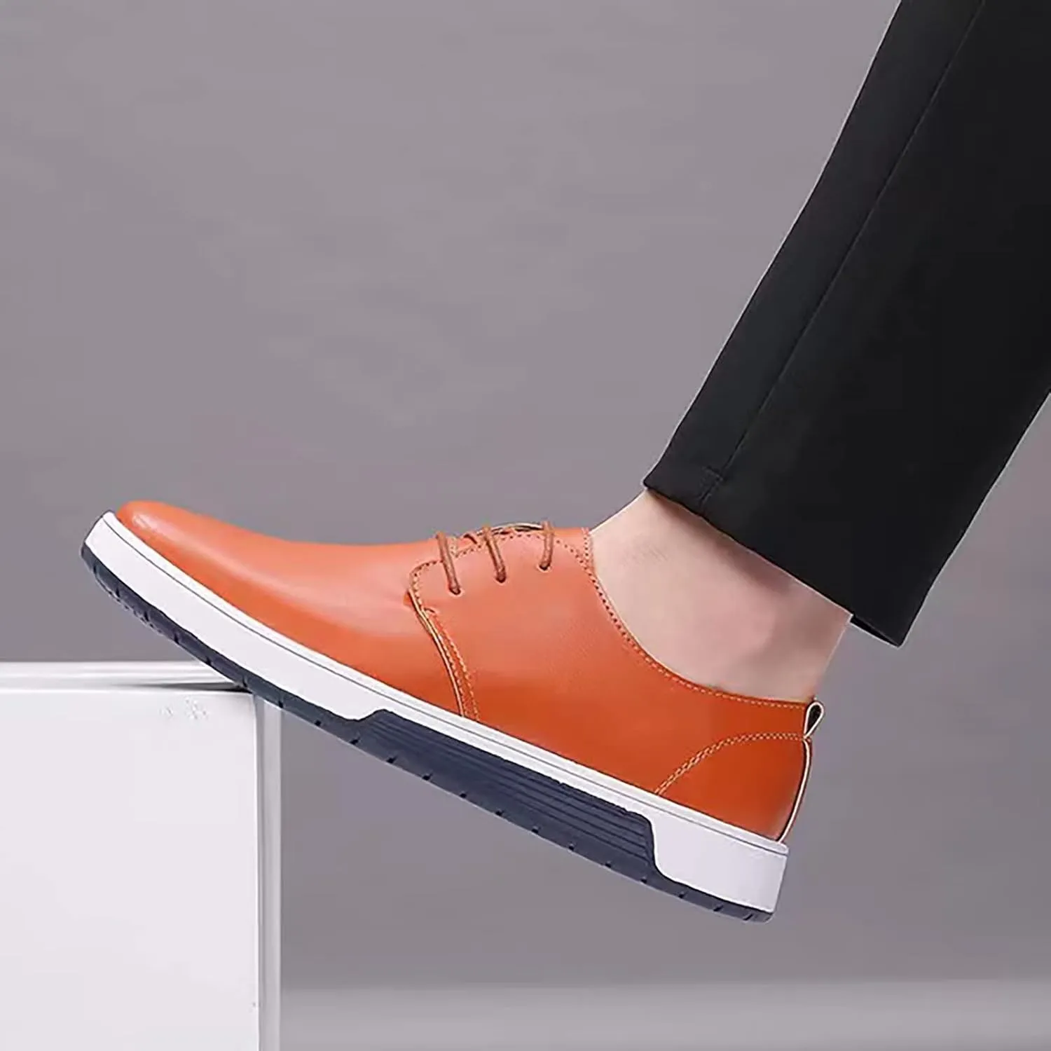 Men's Casual Oxford Shoes Lace-up Dress Shoes Comfortable Fashion Sneakers