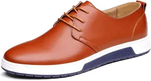 Men's Casual Oxford Shoes Lace-up Dress Shoes Comfortable Fashion Sneakers