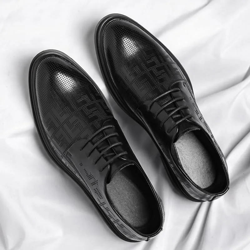 Mens Dress Shoes Leather Business Casual Shoes for Men Office Working Comfort Derby