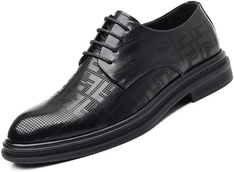 Mens Dress Shoes Leather Business Casual Shoes for Men Office Working Comfort Derby