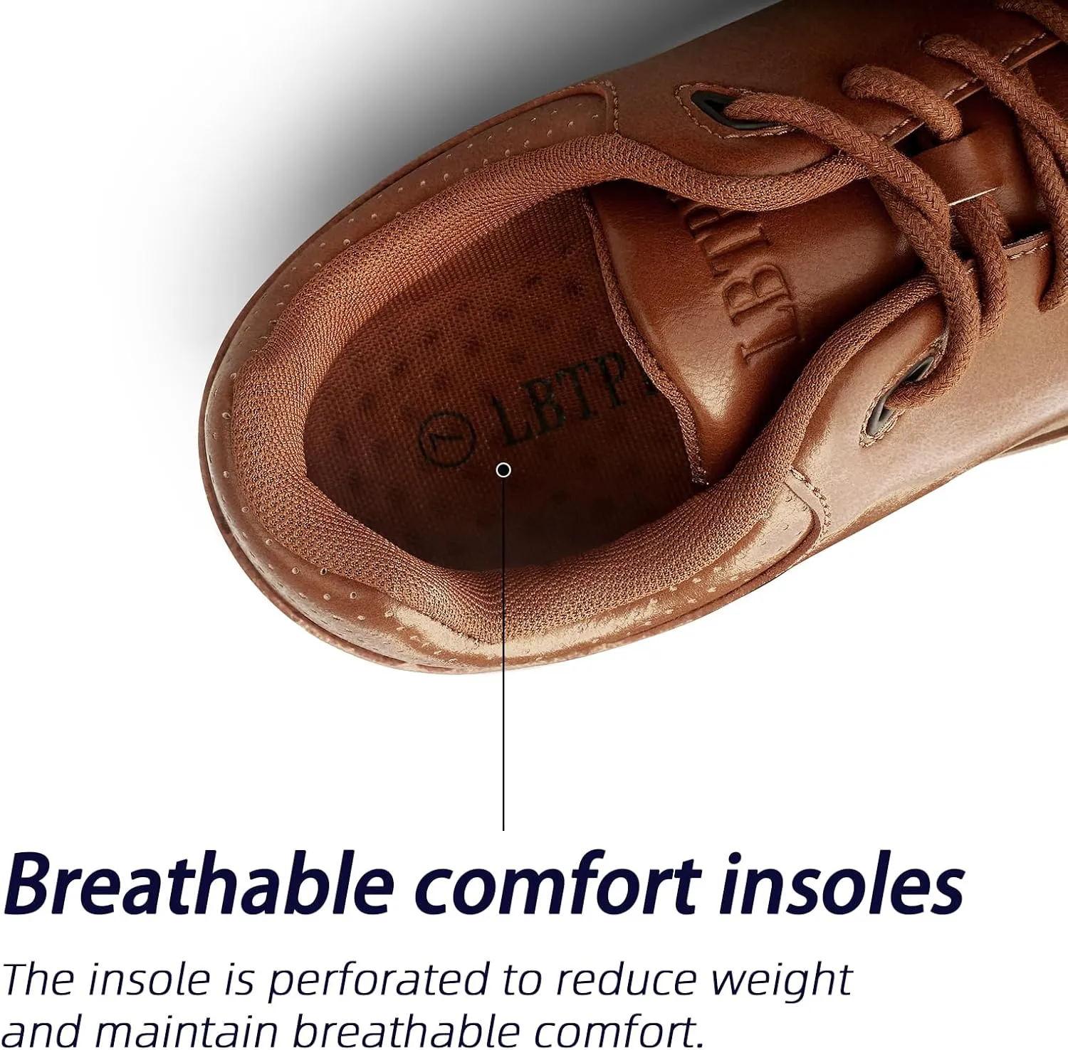 Men's Fashion Dress Sneakers Casual Walking Shoes Business Oxfords Comfortable Lightweight Breathable Tennis Lace-Up Mesh/Leather