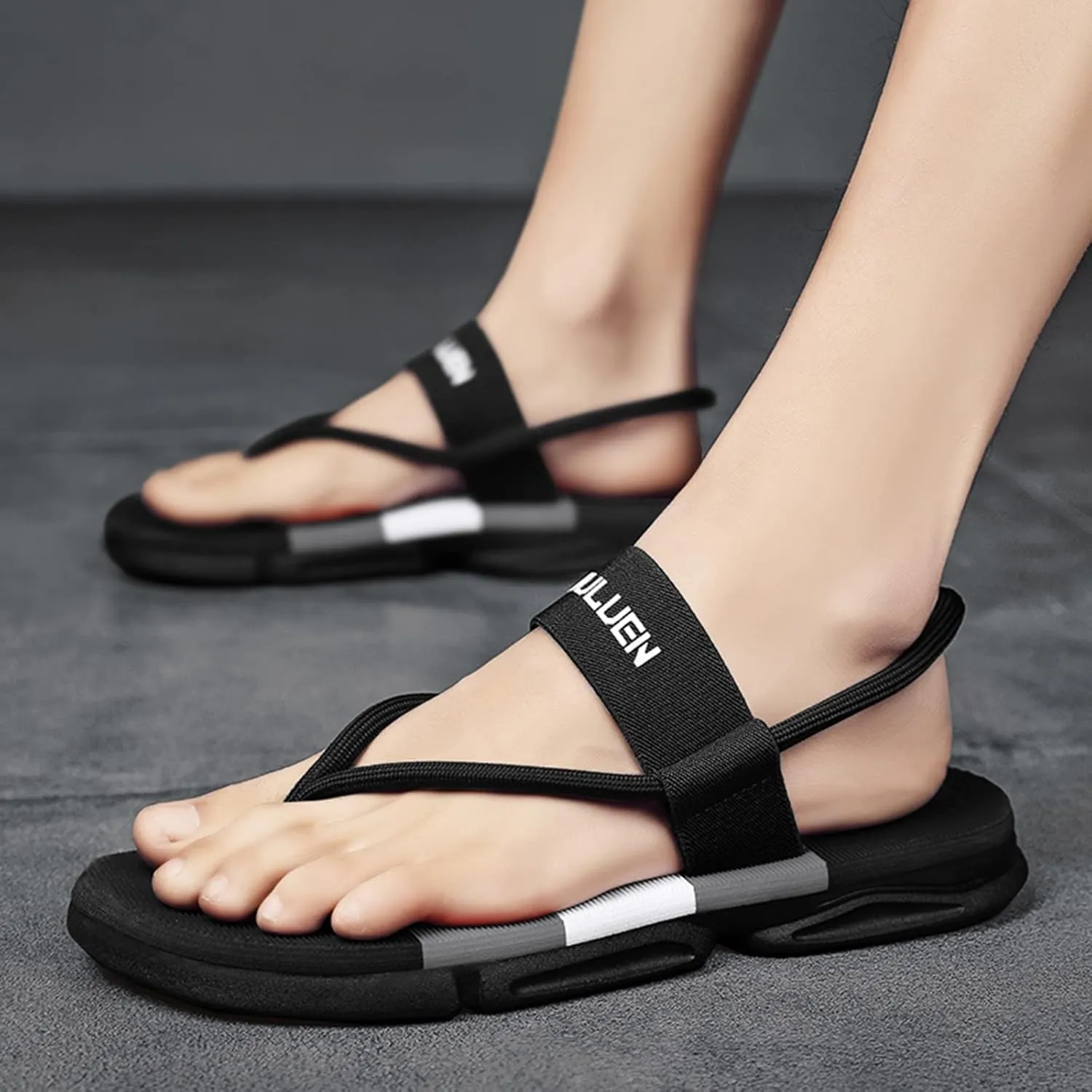 Men's Flip Flop Women Clip Toe Sandals Crystal Jelly Beach Flip Flops Female Students Korean Fashion Wear Summer Flat