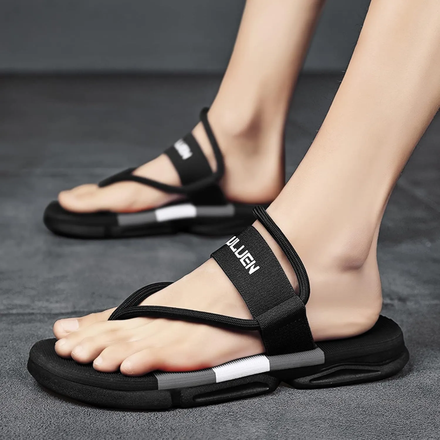 Men's Flip Flop Women Clip Toe Sandals Crystal Jelly Beach Flip Flops Female Students Korean Fashion Wear Summer Flat