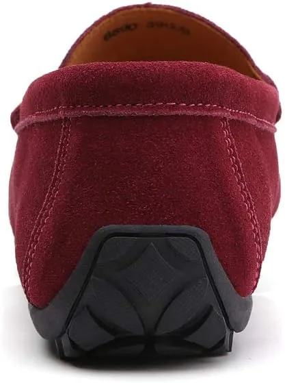 Men's Leather Casual Slip on Loafers Driving Walking Shoes