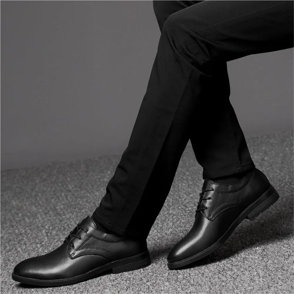 Men's Oxford Dress Shoes Lace Up Casual Wingtip Faux Leather Anti-Slip Non Slip Resistant Office Business