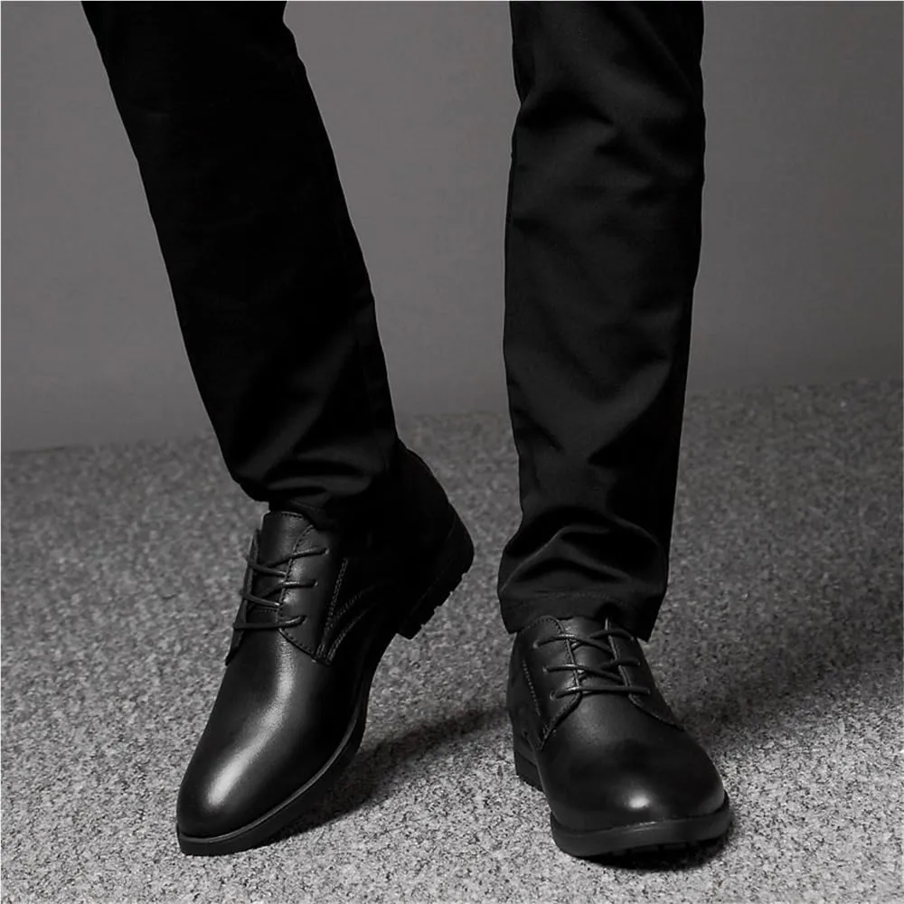Men's Oxford Dress Shoes Lace Up Casual Wingtip Faux Leather Anti-Slip Non Slip Resistant Office Business