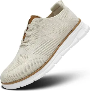 Mens Oxfords Lace-Up Lightweight Casual Walking Shoes Mesh Sneakers Dress Shoes Fashion Shoes